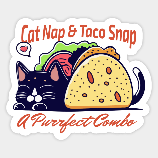 cute taco cat Sticker by Matadesain merch